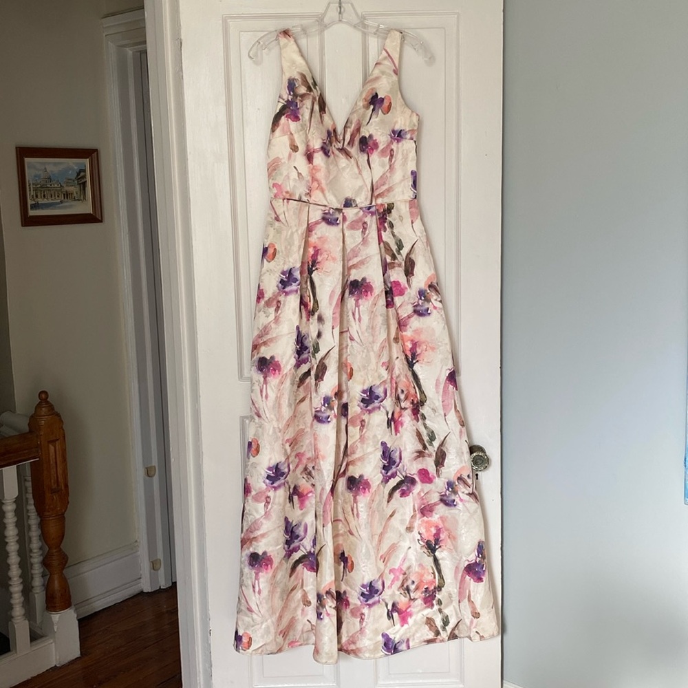 JS Collections Watercolor Floral Formal/Prom Dress